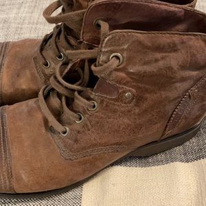 Vintage Diesel brown leather boots